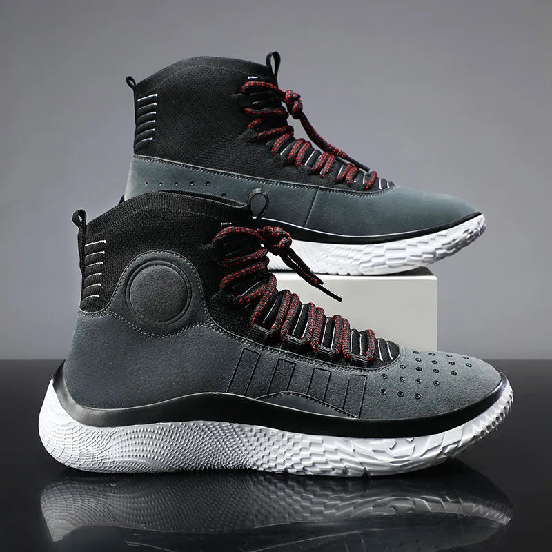 High-top shoe library basketball shoes. Flying light, breathable soft casual sneakers. fashion running shoes. - Maison Novaire #
