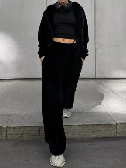 Hoodie and Pocketed Pants Set - BLAKESTORE-NG