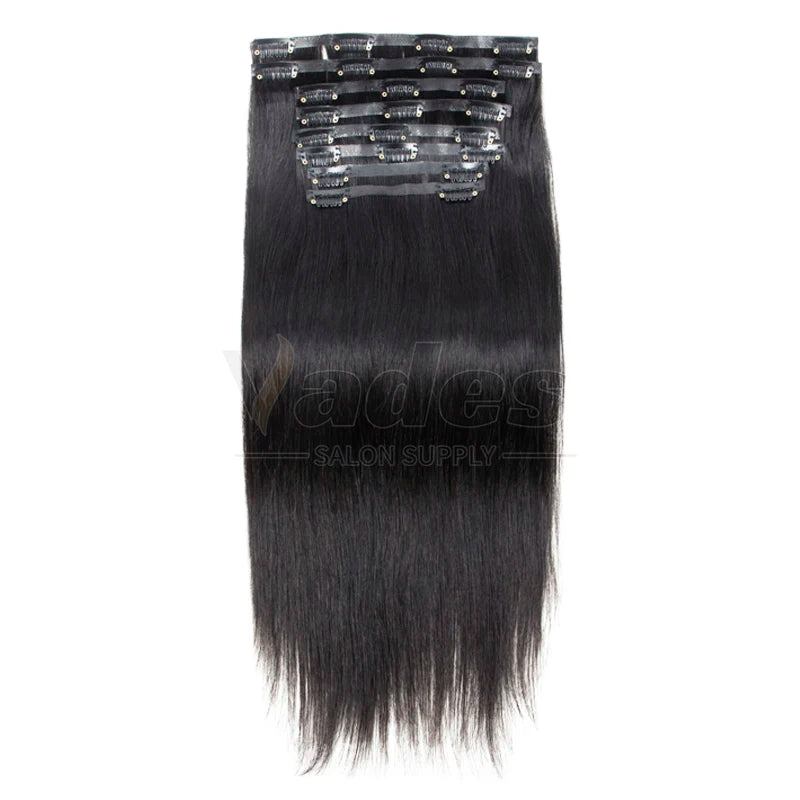 Human Hair Invisible PU Weft Clip. - Maison Novaire