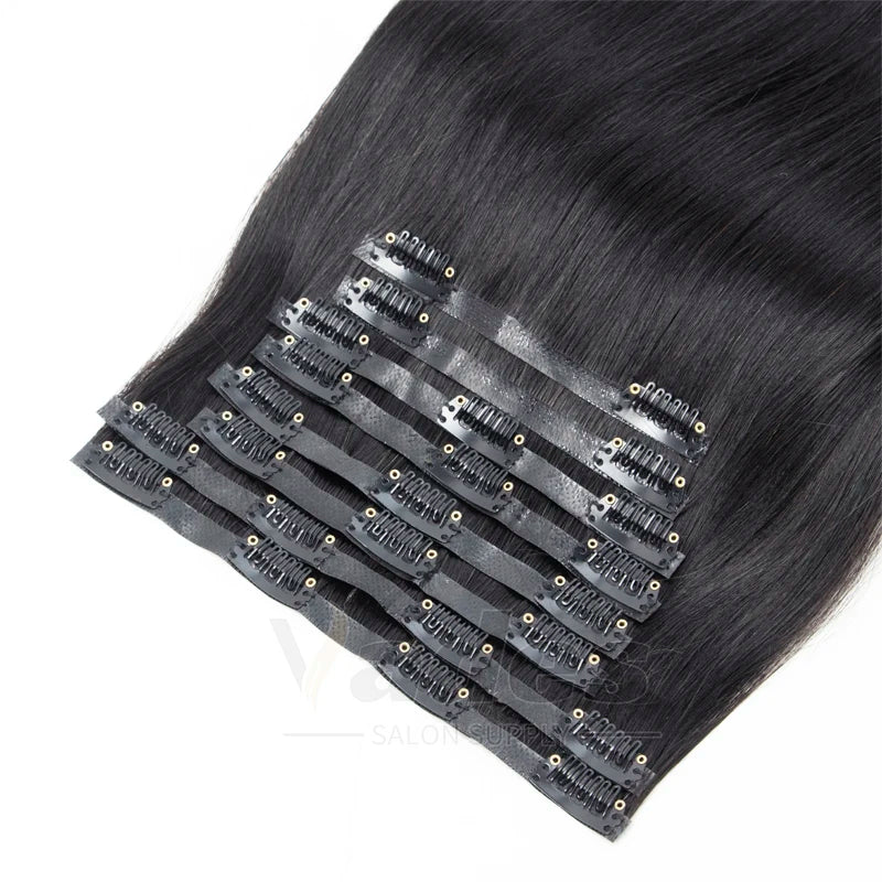Human Hair Invisible PU Weft Clip. - Maison Novaire