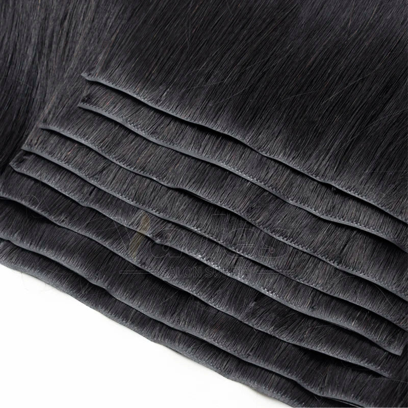 Human Hair Invisible PU Weft Clip. - Maison Novaire