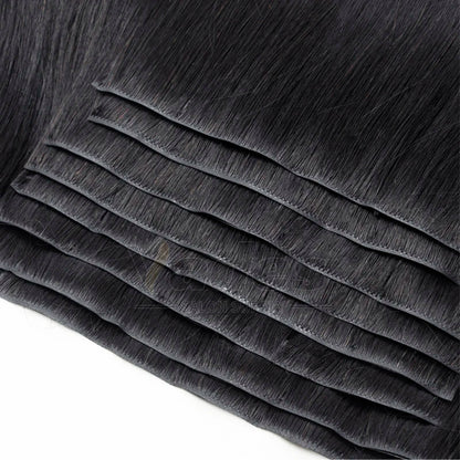 Human Hair Invisible PU Weft Clip. - Maison Novaire