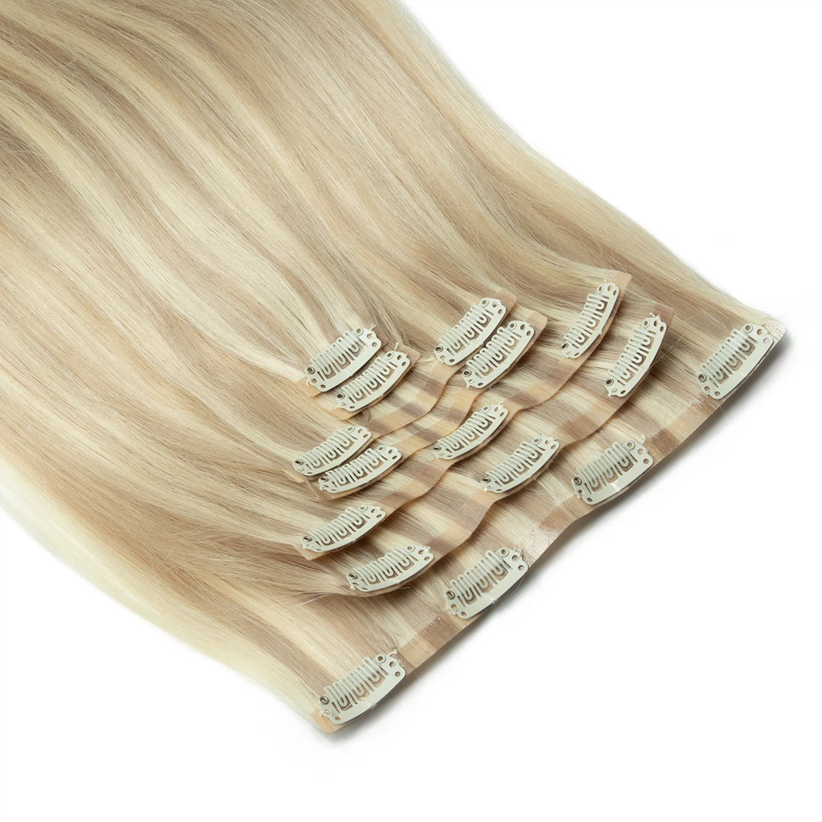 Human Hair Invisible PU Weft Clip. - Maison Novaire