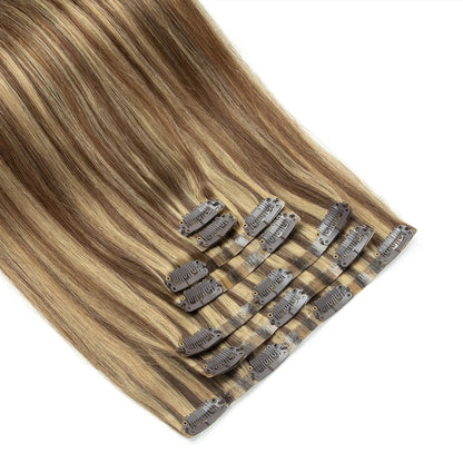 Human Hair Invisible PU Weft Clip. - Maison Novaire