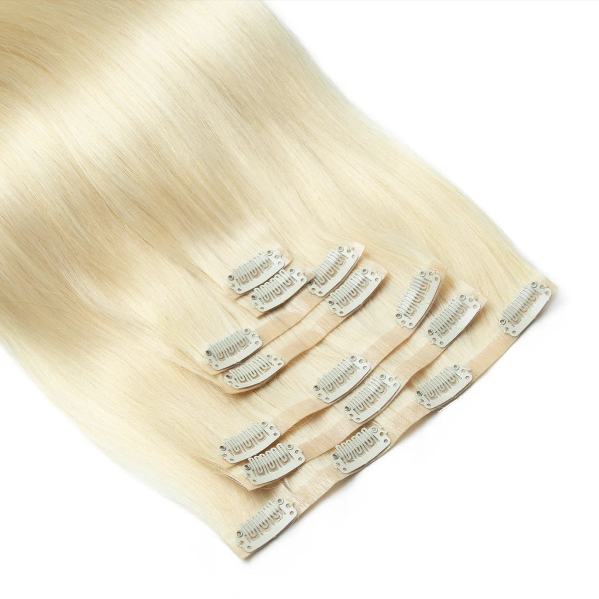 Human Hair Invisible PU Weft Clip. - Maison Novaire
