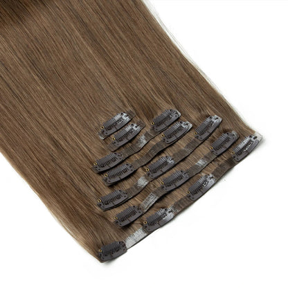 Human Hair Invisible PU Weft Clip. - Maison Novaire