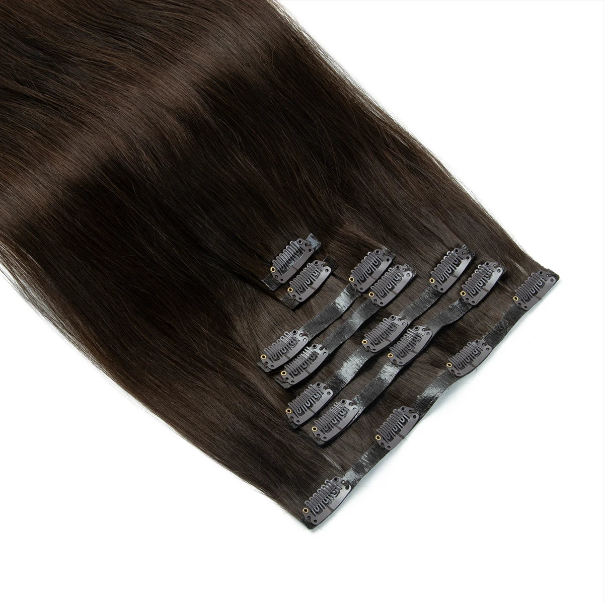 Human Hair Invisible PU Weft Clip. - Maison Novaire