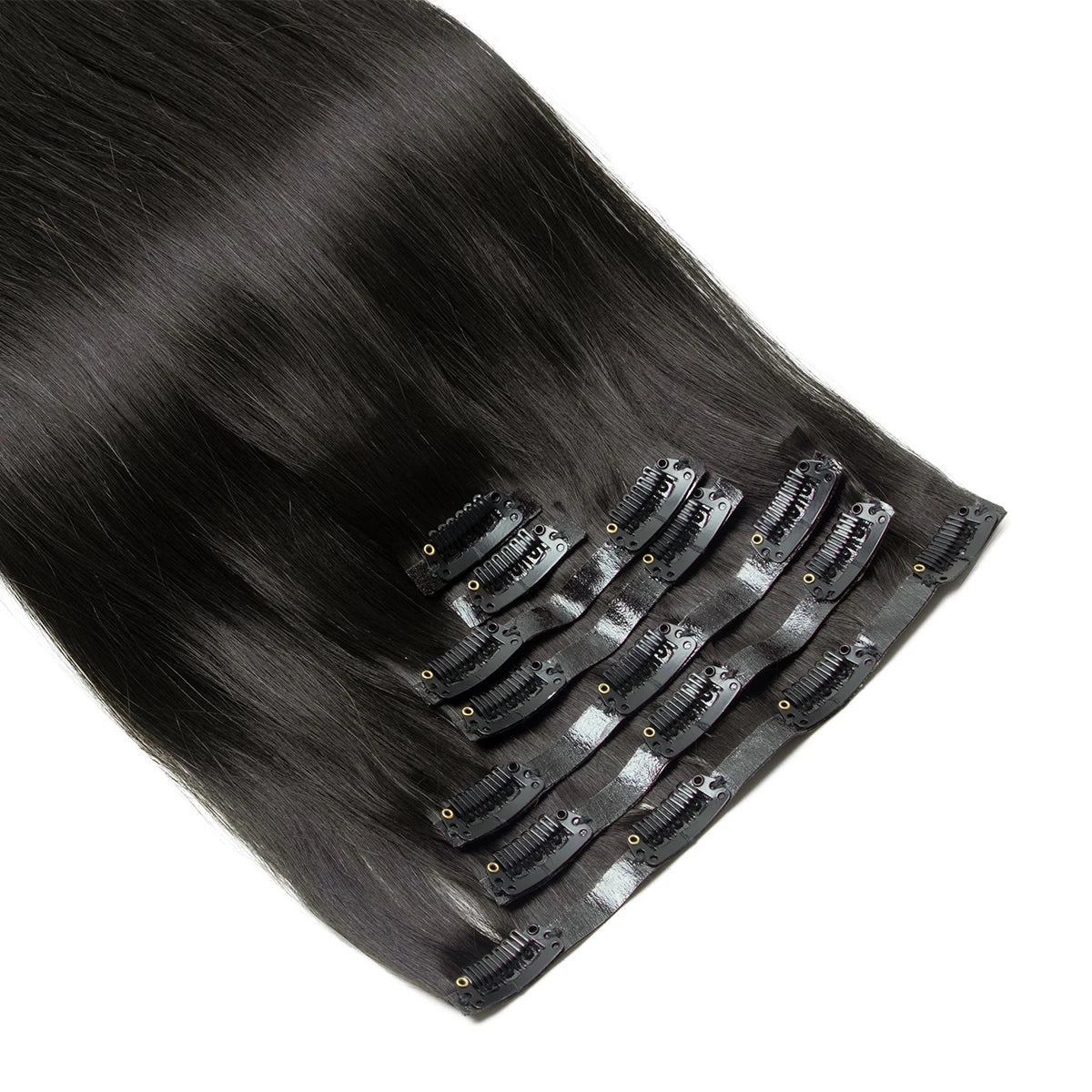 Human Hair Invisible PU Weft Clip. - Maison Novaire