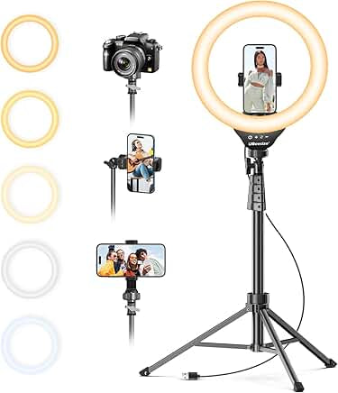26/33cm Dimmable LED Ring Light – Perfect YouTube Selfies
