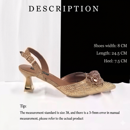 Maison Novaire African-Inspired Evening Shoe and Clutch Set A PAIR SHOES COFFEE