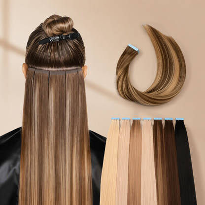 Remy Ombre Tape-In Human Hair Extensions | Maison Novaire