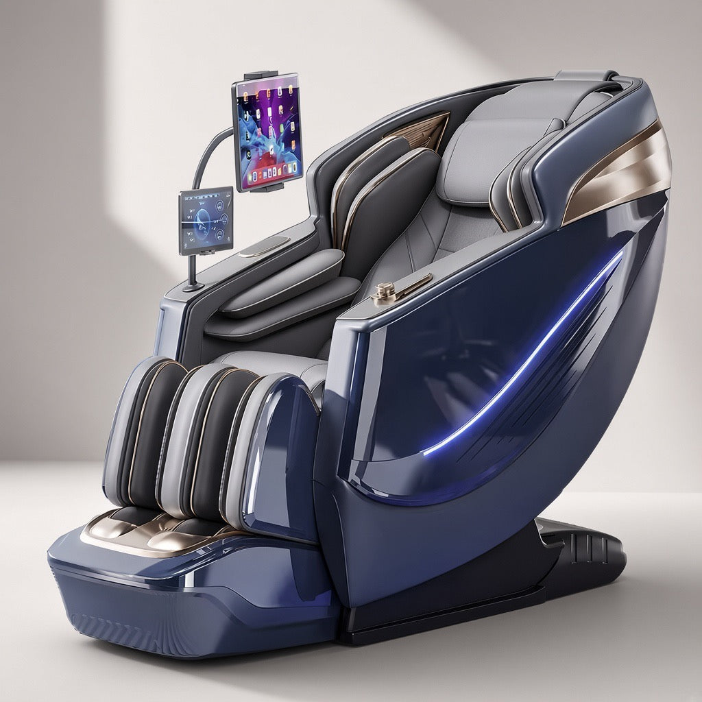 6D Massage Chair with Zero-Gravity Recline | Maison Novaire Beauty Rituals  - White - Maison Novaire
