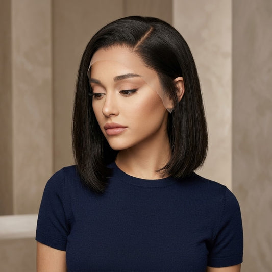 Glueless Bone Straight Bob with HD Lace | Maison Novaire  - 8 Inches / 200% / 13x4 Lace Bob Wig - Maison Novaire