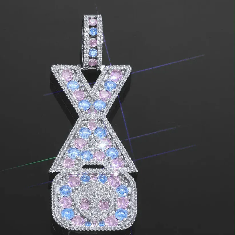 Iced Out Custom Letter Pendant. - BLAKESTORE-NG