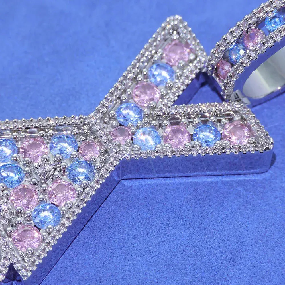 Iced Out Custom Letter Pendant. - BLAKESTORE-NG