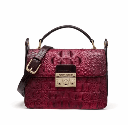 Imported Crocodile Crossbody Bag | Flap Shoulder Small Handbag - Maison Novaire