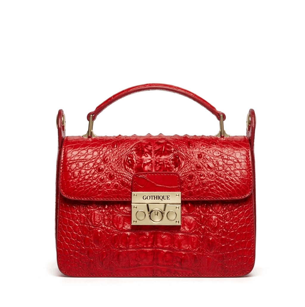 Imported Crocodile Crossbody Bag | Flap Shoulder Small Handbag - Maison Novaire