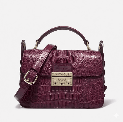 Imported Crocodile Crossbody Bag | Flap Shoulder Small Handbag - Maison Novaire