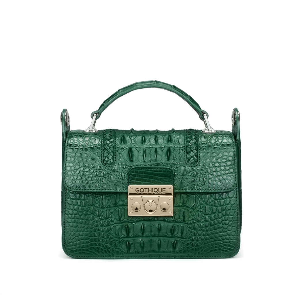 Imported Crocodile Crossbody Bag | Flap Shoulder Small Handbag - Maison Novaire