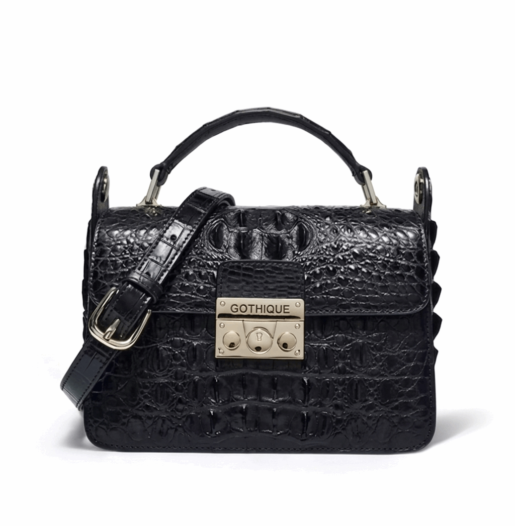 Imported Crocodile Crossbody Bag | Flap Shoulder Small Handbag - Maison Novaire