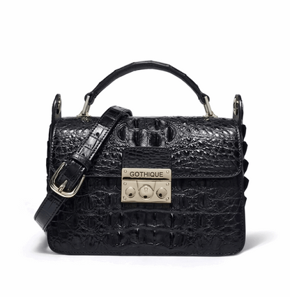 Imported Crocodile Crossbody Bag | Flap Shoulder Small Handbag - Maison Novaire