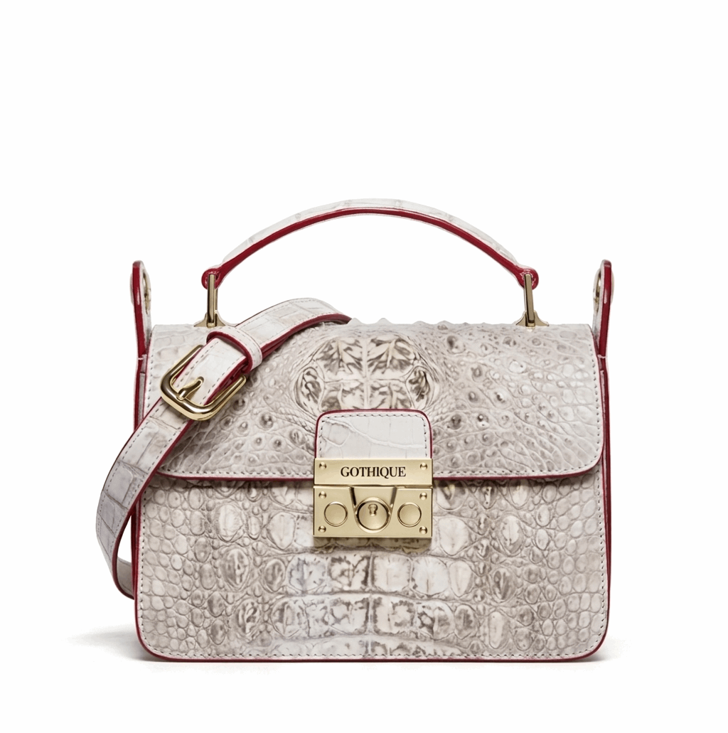 Imported Crocodile Crossbody Bag | Flap Shoulder Small Handbag - Maison Novaire