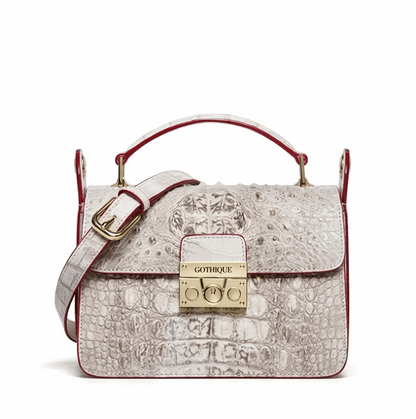 Imported Crocodile Crossbody Bag | Flap Shoulder Small Handbag - Maison Novaire
