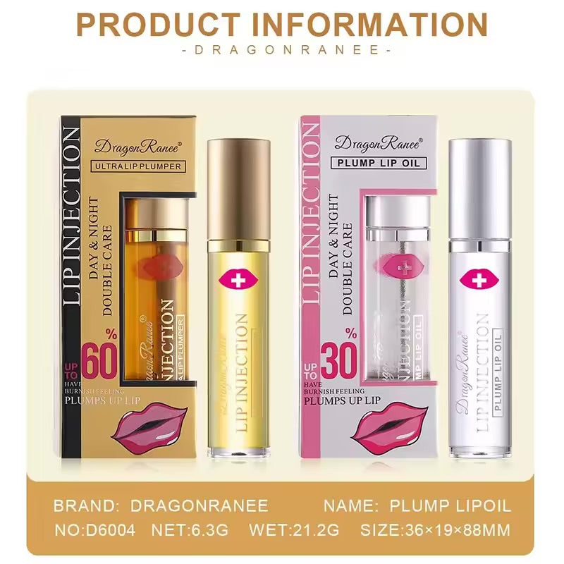 Instant Lip Plumper Oil – Moisturizing & Volumizing Gloss Serum - Maison Novaire