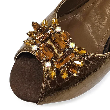 Italian Open Toe Heels Shoes And Bag - Maison Novaire #