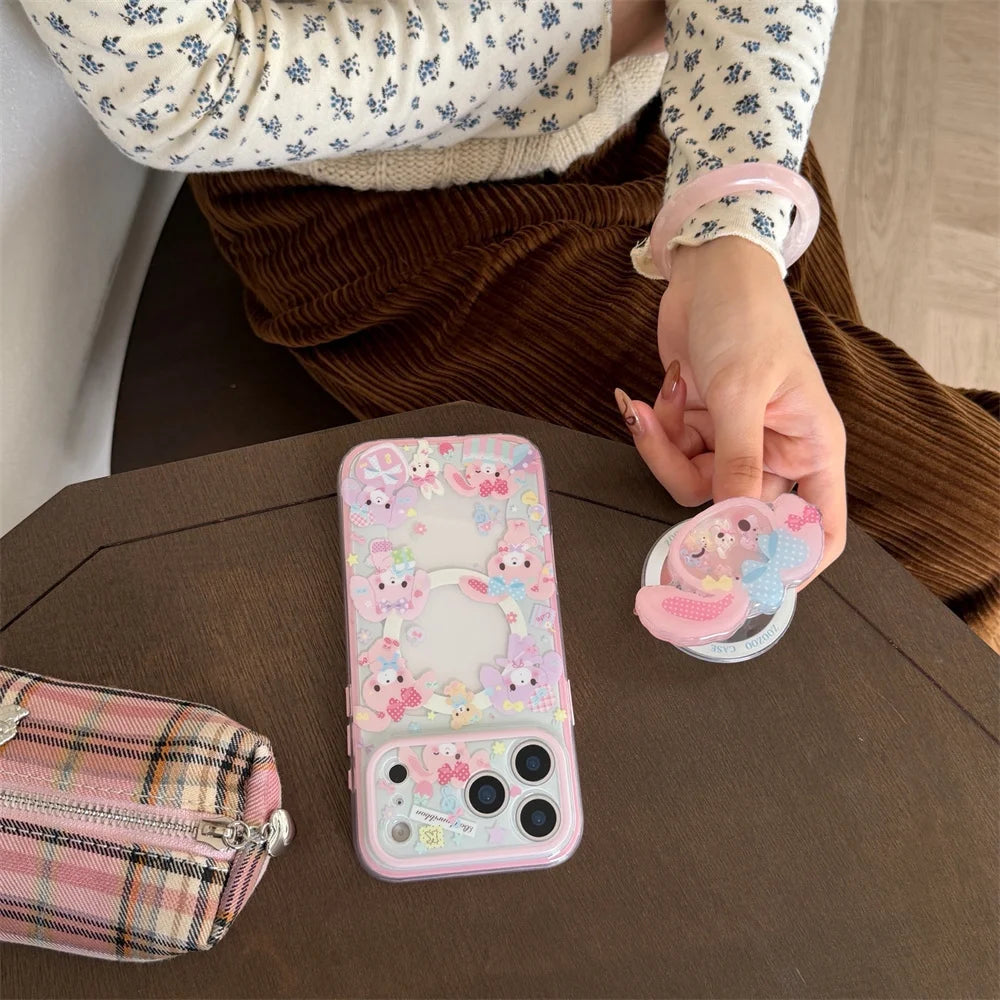 Kawaii Dessert Rabbit Magnetic Phone Case | Cute MagSafe Stand Cover - Maison Novaire