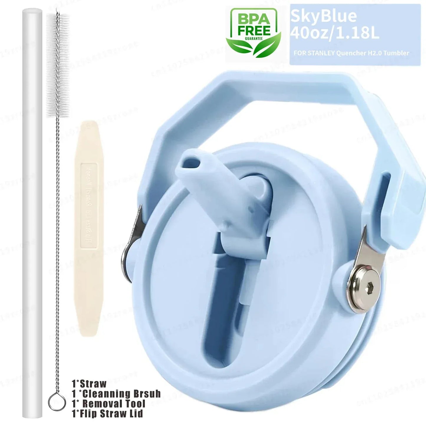 Leakproof Flip Straw With Brush & Removal Tool. - Maison Novaire #