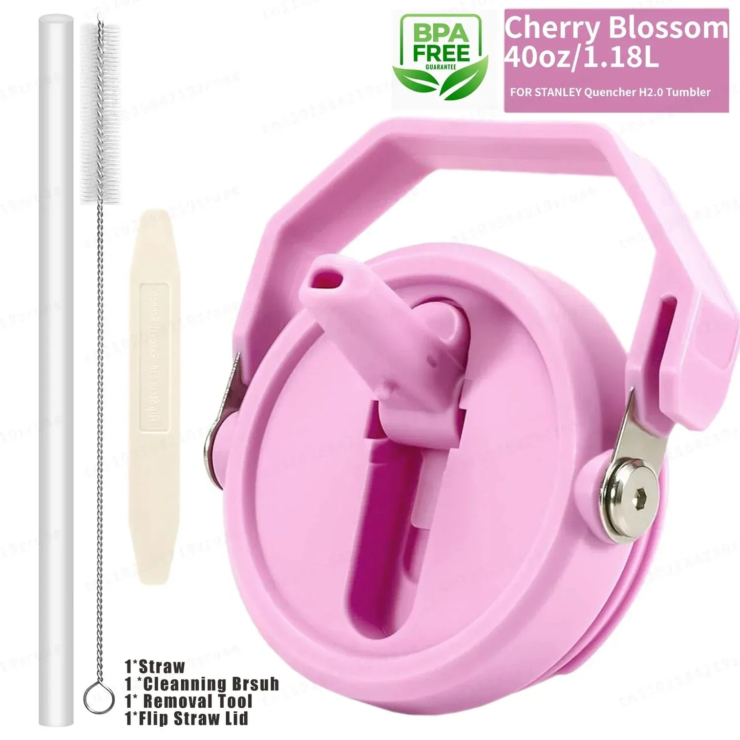 Leakproof Flip Straw With Brush & Removal Tool. - Maison Novaire #