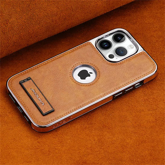 Leather Folding Kickstand Phone Case. - Maison Novaire