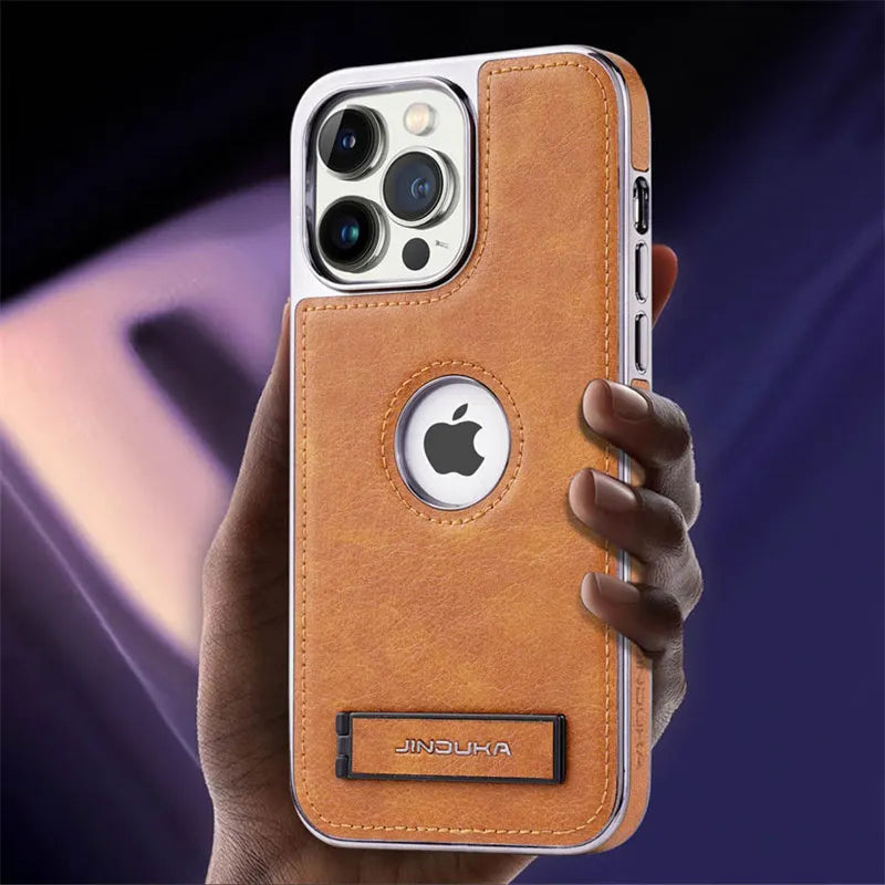 Leather Folding Kickstand Phone Case. - Maison Novaire