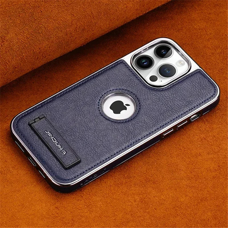 Leather Folding Kickstand Phone Case. - Maison Novaire