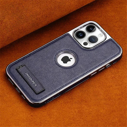 Leather Folding Kickstand Phone Case. - Maison Novaire