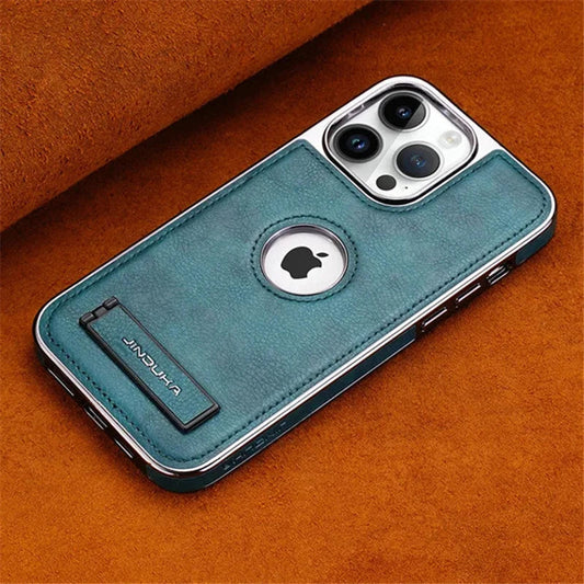 Leather Folding Kickstand Phone Case. - Maison Novaire
