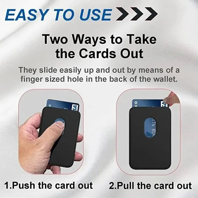 Leather Wallet card holder Case For iPhone. - Maison Novaire