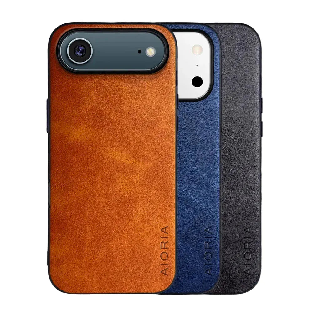 Leather  cover for Iphone 17 pro max case. - BLAKESTORE-NG