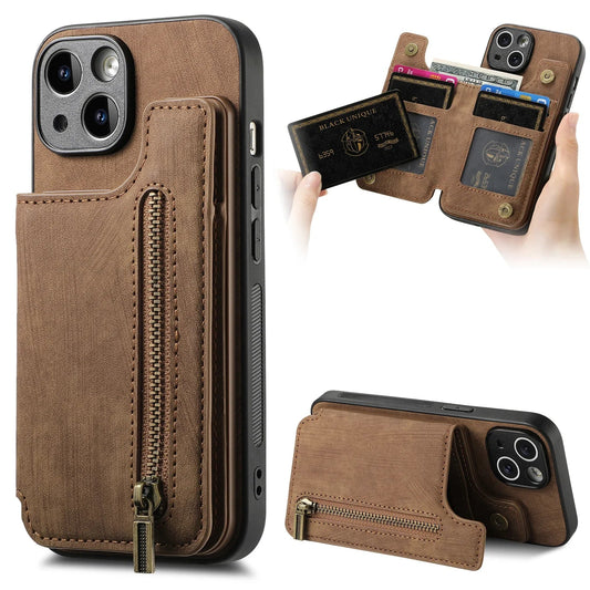 Leather wallet Case For iPhone - Maison Novaire