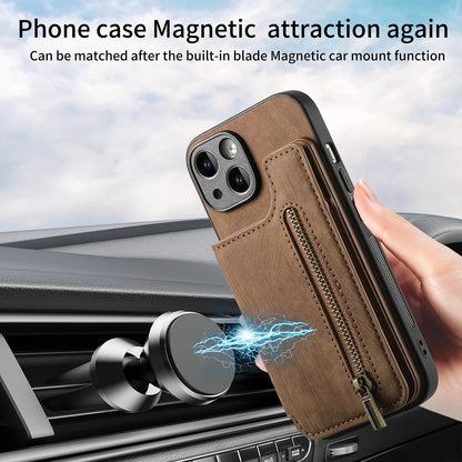 Leather wallet Case For iPhone - Maison Novaire