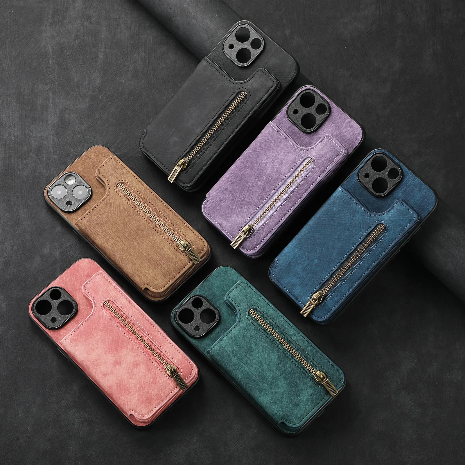 Leather wallet Case For iPhone - Maison Novaire
