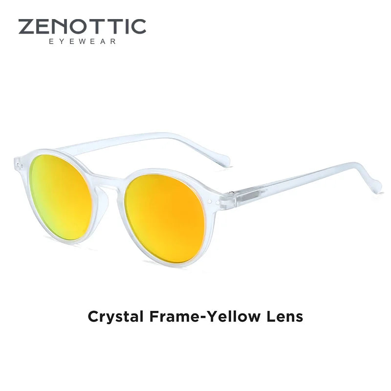 Lennox Retro Round Polarized Sunglasses – UV400 Protection - Maison Novaire