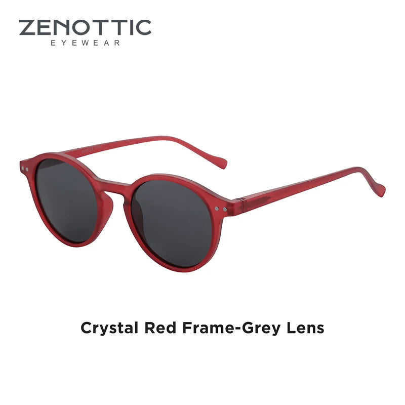 Lennox Retro Round Polarized Sunglasses – UV400 Protection - Maison Novaire