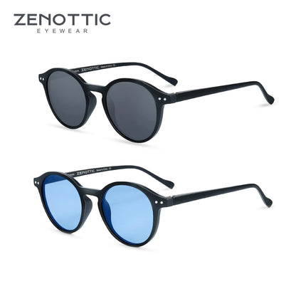 Lennox Retro Round Polarized Sunglasses – UV400 Protection - Maison Novaire