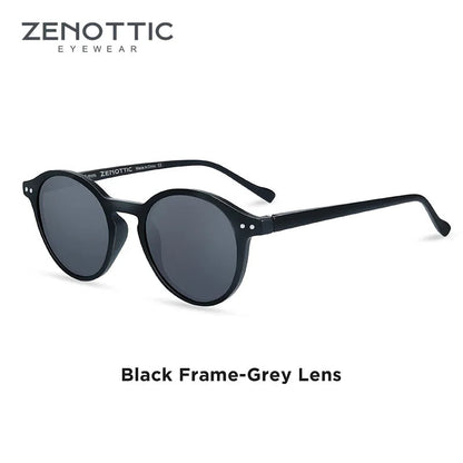 Lennox Retro Round Polarized Sunglasses – UV400 Protection - Maison Novaire