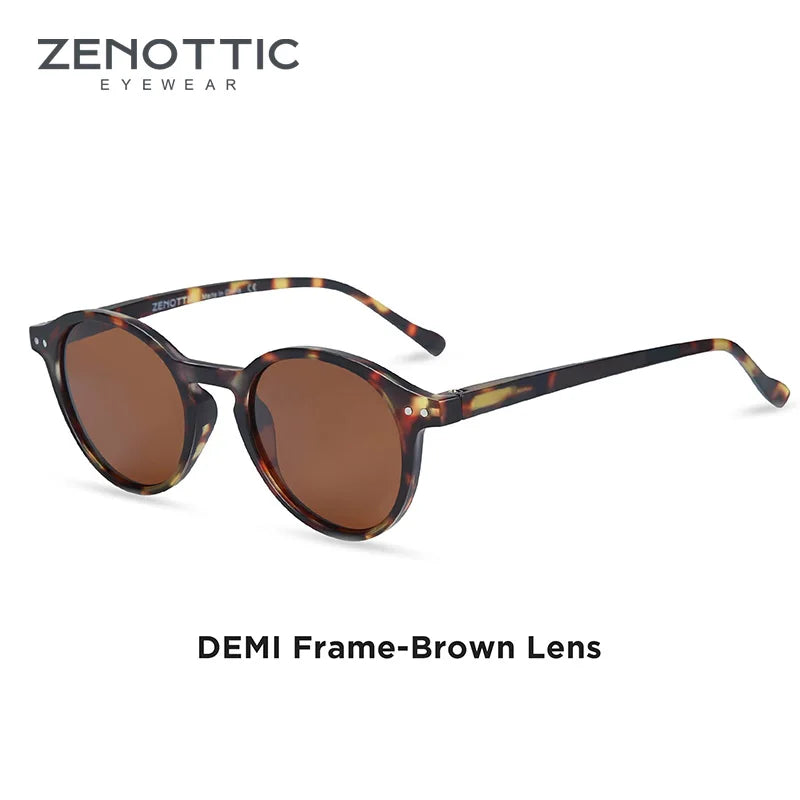 Lennox Retro Round Polarized Sunglasses – UV400 Protection - Maison Novaire
