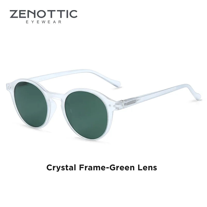 Lennox Retro Round Polarized Sunglasses – UV400 Protection - Maison Novaire