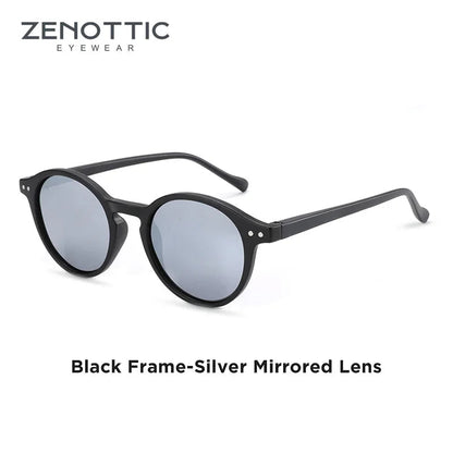 Lennox Retro Round Polarized Sunglasses – UV400 Protection - Maison Novaire