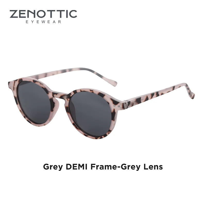 Lennox Retro Round Polarized Sunglasses – UV400 Protection - Maison Novaire